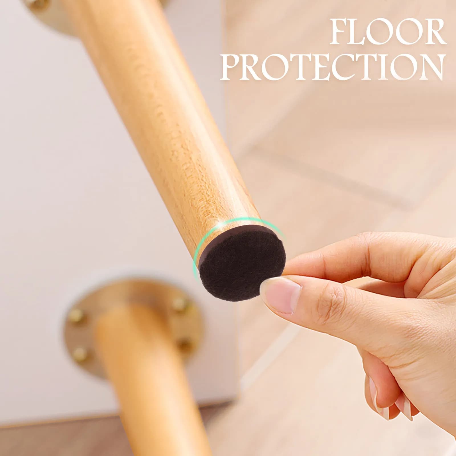 Set di 1 Coprigambe Antiscivolo per Mobili, Protezioni Silenziose per Pavimenti, per Tavoli, Sedie, Pavimenti in Legno, Laminato e Piastrelle, Cuscinetti per Piedi di Tavoli e Sedie