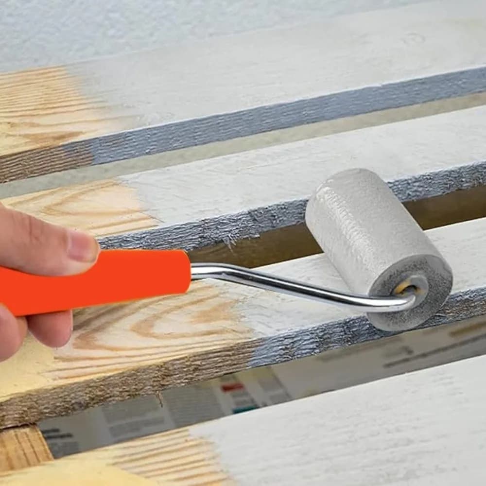 Set di Rulli per Pittura da 2 Pollici, Kit Multifunzionale con Rullo in Schiuma Liscia, Strumenti di Ricambio per Pittura Murale Fai-da-Te per Uso Domestico