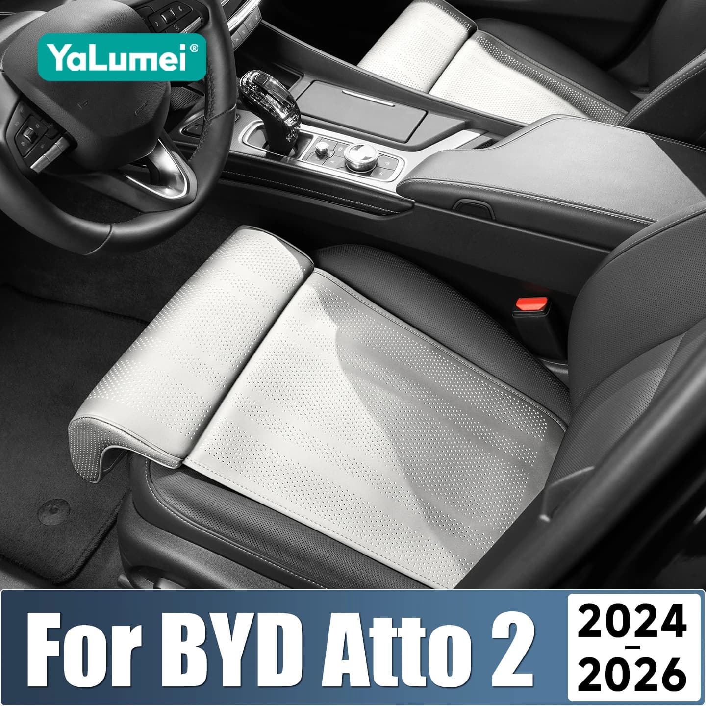 Per BYD Atto 2 Yuan Pro 2024 2025 2026: Cuscino Universale di Estensione per Supporto Gambe Sedile Guida, Tappetino Poggiapiedi, Accessorio Copertura