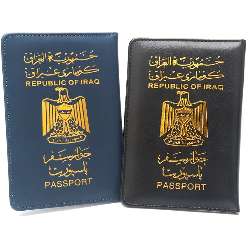 Iraq passport holder Fashionable passport case Flight ticket holder Clip for travel documents Passport case