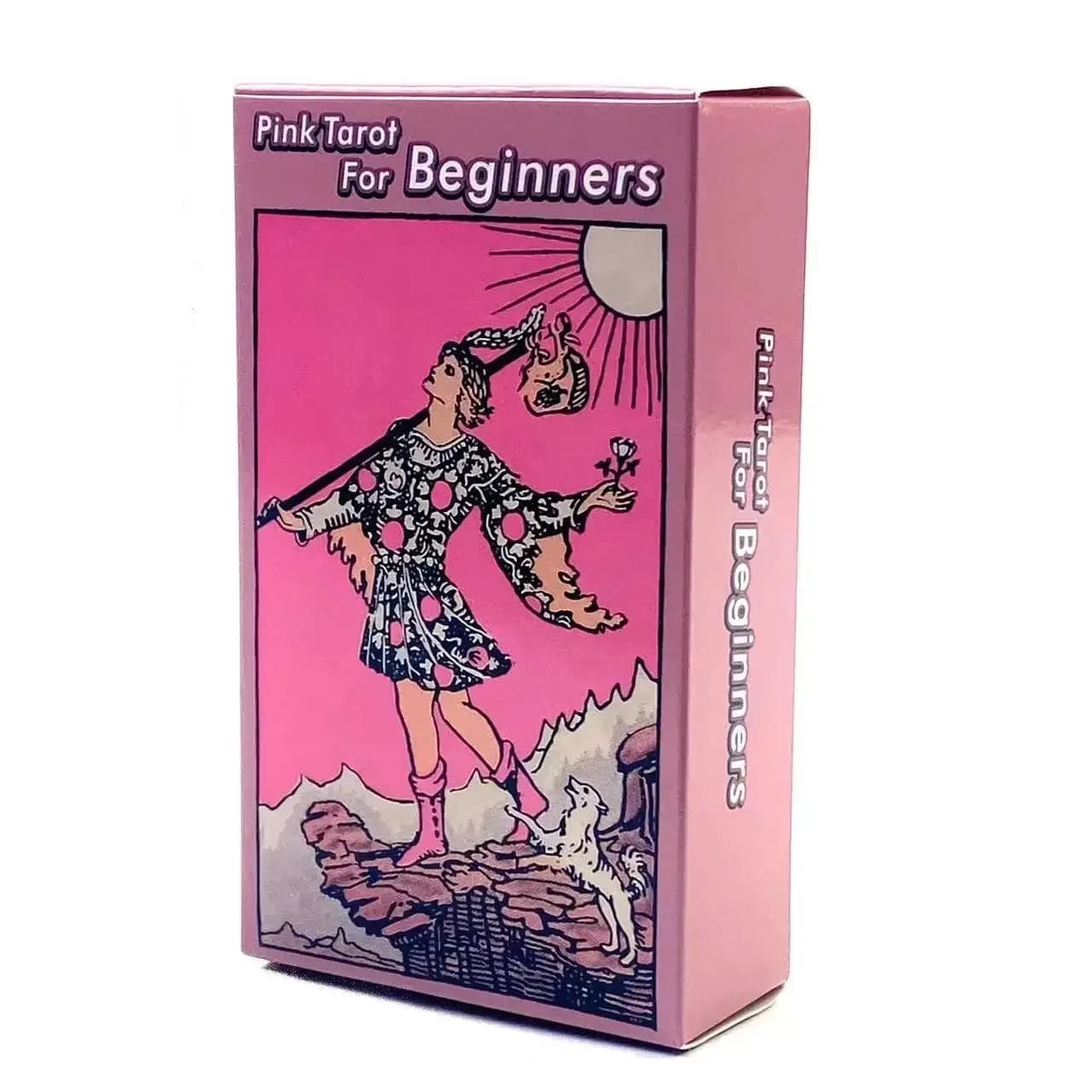 Tarocchi rosa per principianti Giochi da tavolo con carte dei tarocchi al neon per donne e ragazze, giochi da tavolo per famiglie