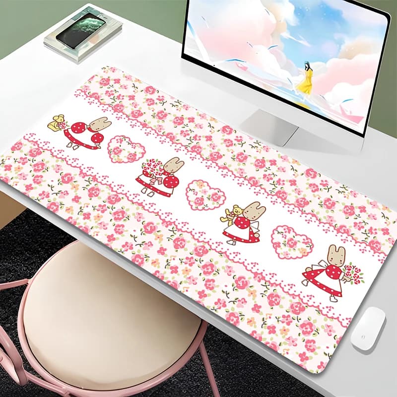 Rubber mouse pad 90x40 cm Marron Cream Anime Gamer Computer xxl Mousepad Gaming accessories Tablet Varmile Keyboard Mat Mausepad