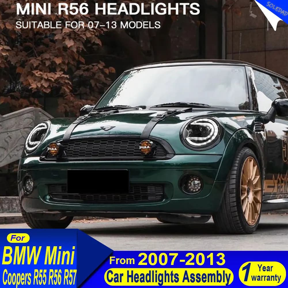 Car Styling Fari A LED per Mini Cooper R55 R56 R57 R58 R59 Faro 2007-2013 Faro DRL Segnale Lente Del Proiettore Automotive