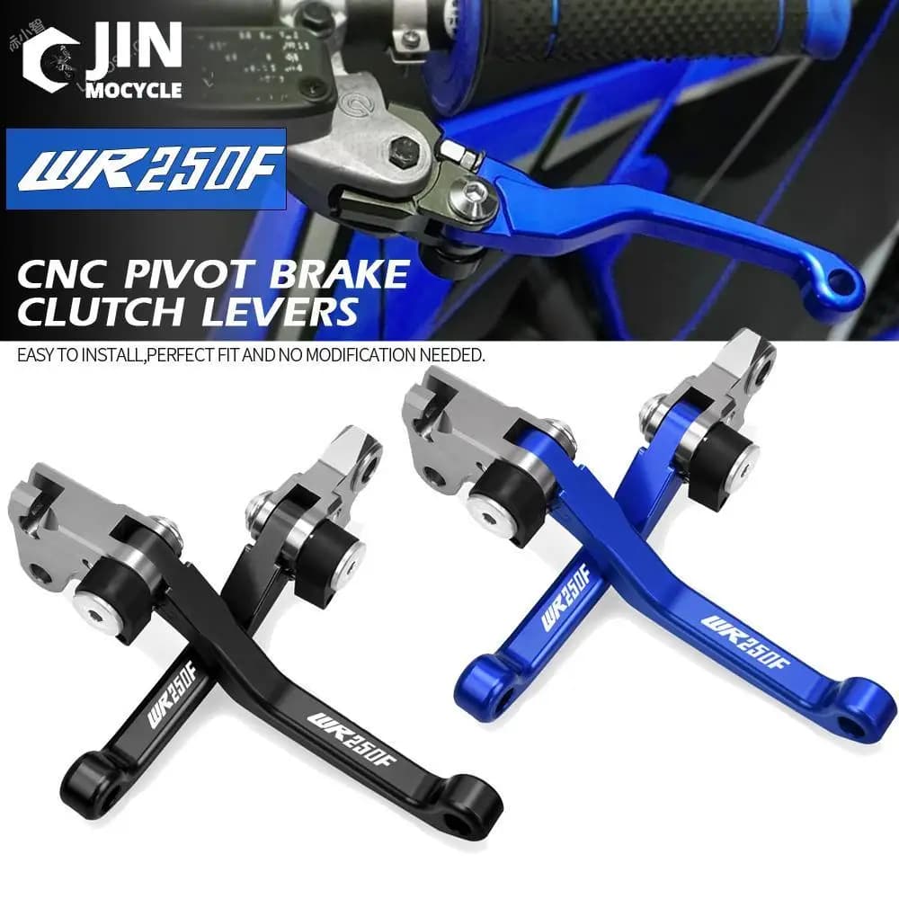 Motocross pieghevole Pivot Dirt Bike CNC leve frizione freno maniglia leva cavo per YAMAHA WR250F WR 250F 2001-2015 2014 2013 2012