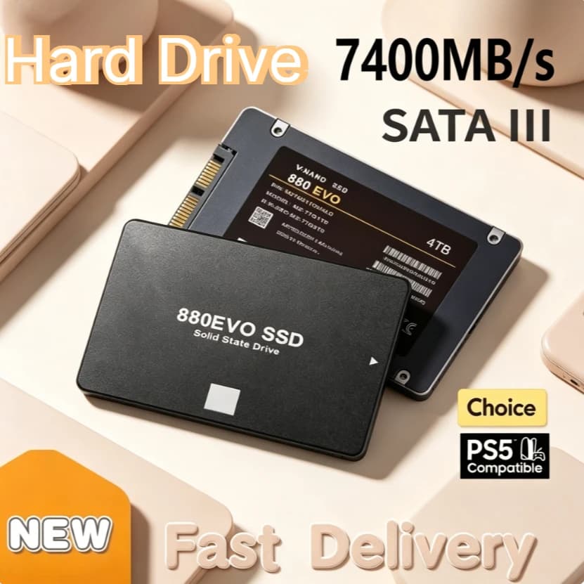 [Brand+] Original 880EVO 2.5 Inch SATA3 Internal SSD High Speed Solid State Drive Storage Disk For Laptop Desktop PC