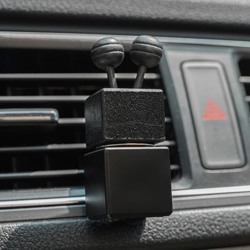 Empty Heavy Duty Glass Clip with Single Perfume for 8ml Cars; Lovely Car Deodorant Accessory, Car Pendant