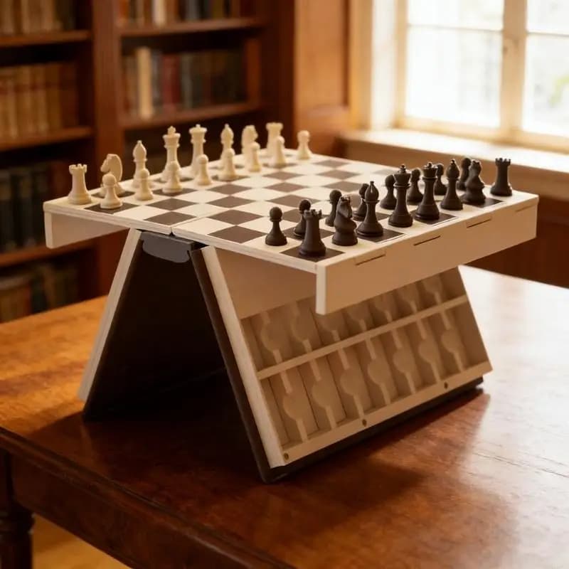 Educational Chesses Board Game With Folding Book Innovative Design Chesses Board Set Enhances Strategy Skill Kids Adults