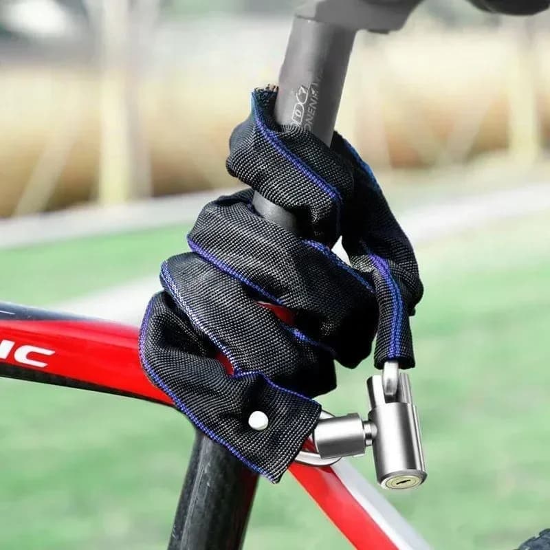 60/105/125 centimetri di Metallo Antifurto MTB Bici Da Strada Heavy Duty Blocco di Sicurezza per Moto Scooter Lucchetto Catena di Bicicletta Blocco con Chiave