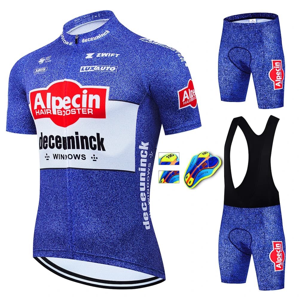 ALPECIN Pantaloncini da ciclismo da uomo Uomo Mtb Maglia da bicicletta estiva Set Giacca da bicicletta Abbigliamento da bici da strada Uomo Abbigliamento da ciclismo da uomo Camicia