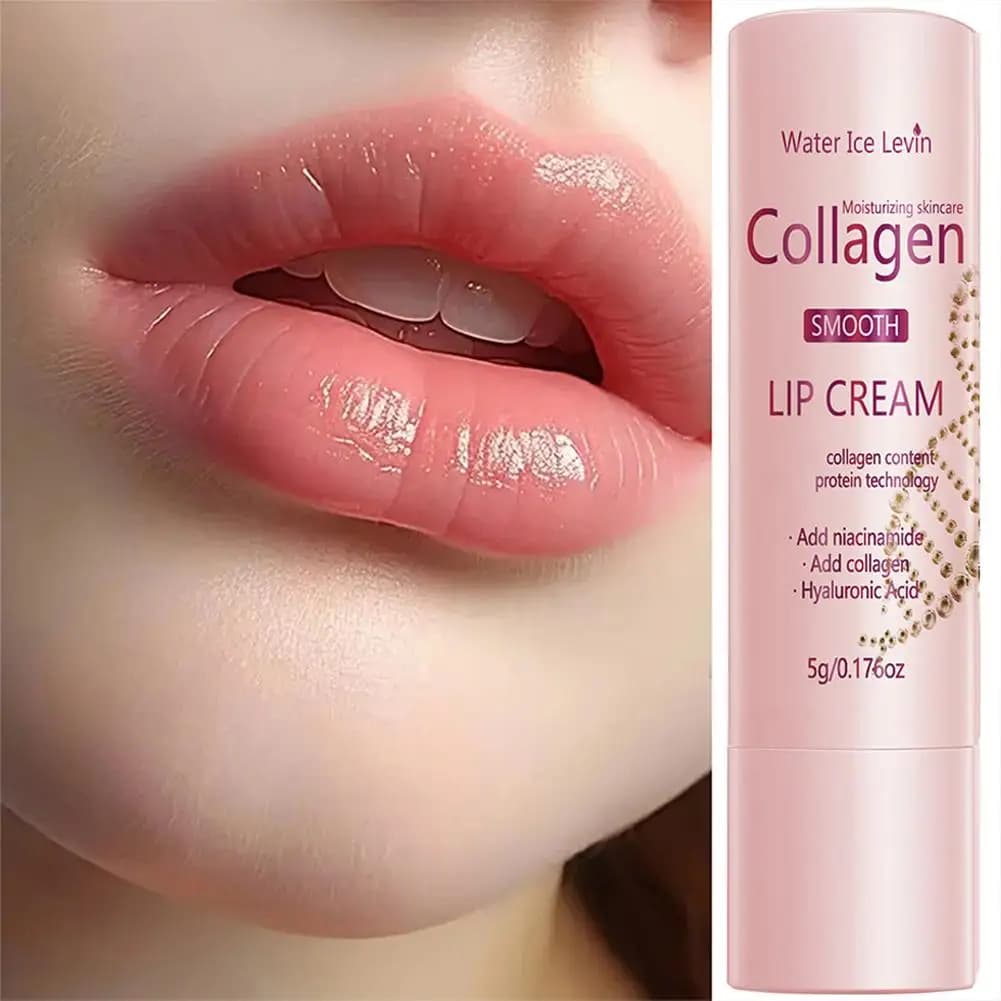 Balsamo per labbra al collagene e niacinamide Idratazione intensa Trattamento labbra anti-secchezza Ripara le labbra screpolate e riduce le rughe delle labbra Cura delle labbra