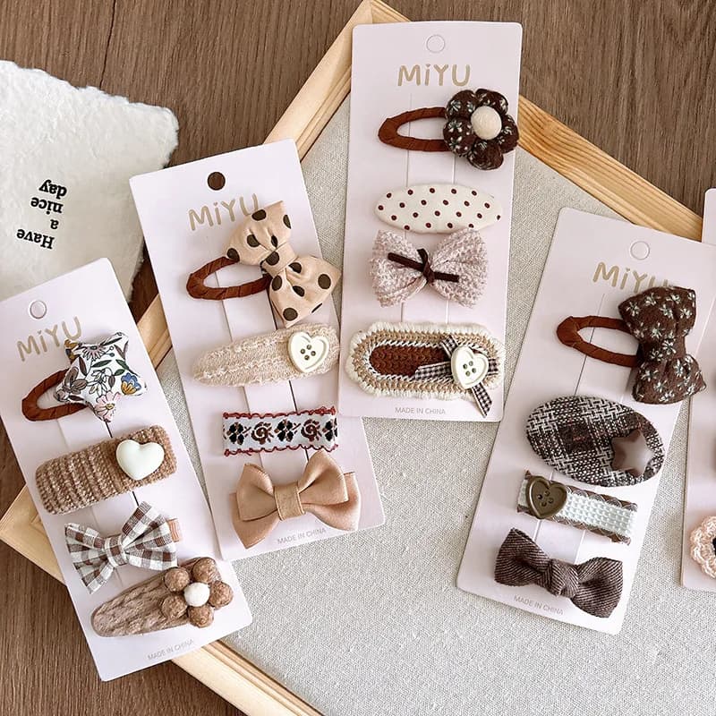 Women, Girls and Children's Flower Hairpins, Hair Clips, Haircutting Ornaments Set