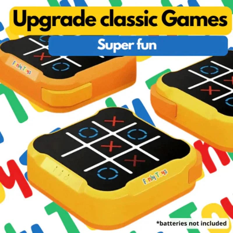 1PCS Gioco elettronico Tic-Tac-Toe Giocattoli elettronici per bambini Set di scacchi Giochi da tavolo Gioco da tavolo di scacchi per la famiglia per la festa al coperto