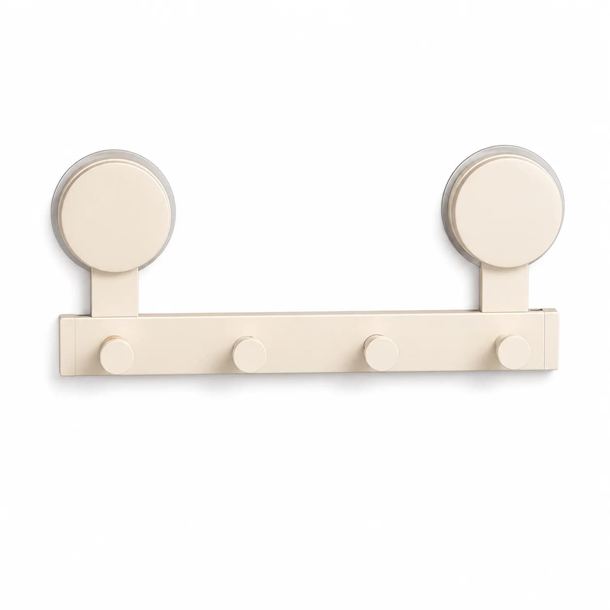 Homefish Suction Cup Adhesive No Drilling Wall Mounted Row Hook Rack Kitchen Bathroom Towel Robe Coat Hanger Holder