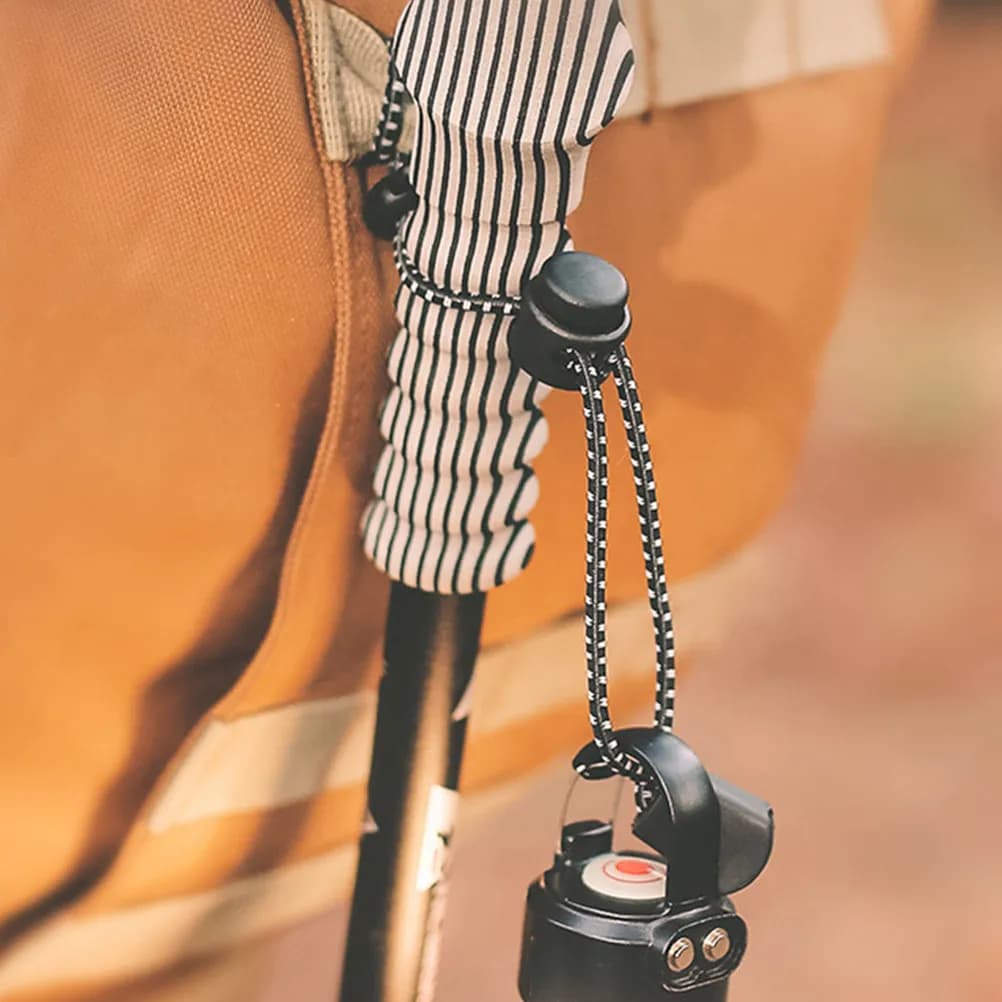 Set of 6 Elastic Stands for Hiking Sticks, Adjustable Straps for Fixing Sticks, Mountaineering Accessories and Trekking