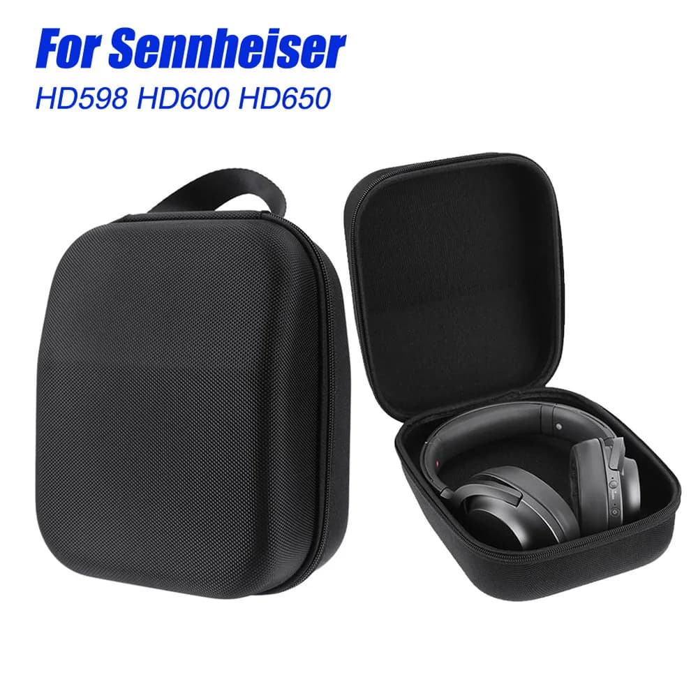 Custodia per cuffie per Sennheiser HD598 HD600 HD650 Custodia per cuffie Custodia rigida in EVA Scatola da viaggio portatile antiurto