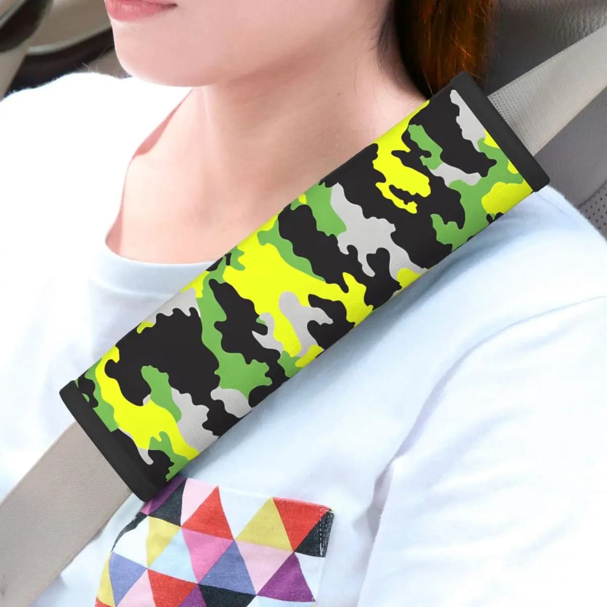 2-Pack Camo Camouflage Car Seat Belt Pads Cover for A More Comfortable Driving Seatbelt Shoulder Harness Pad