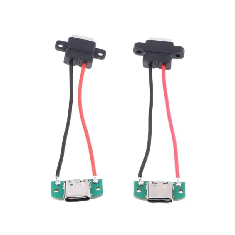 1 3Pcs Type C Socket Adapter with USB Male Charging Cable Connector Quick Plug and Play for Everyday Mobile Tablet Power Needs