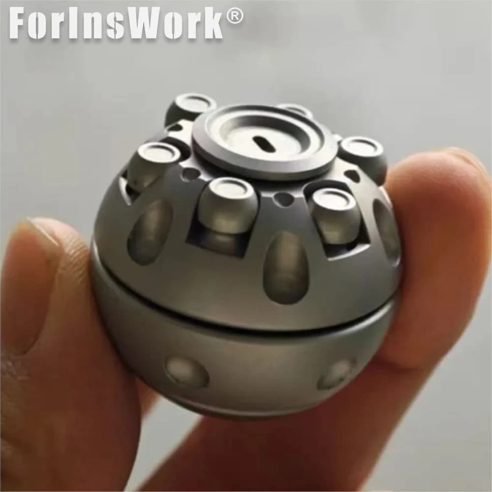 42COSMO Death Star Rotore meccanico Giroscopio Spinner in metallo Gadget da scrivania Fidget Spinner Trottole Cool Spinners