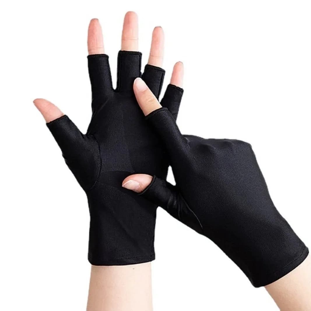 Guanti da Moto Estivi Mezze Dita per Donna, Leggeri, Traspiranti, Protettivi, Anti-UV, Durevoli, Antiscivolo