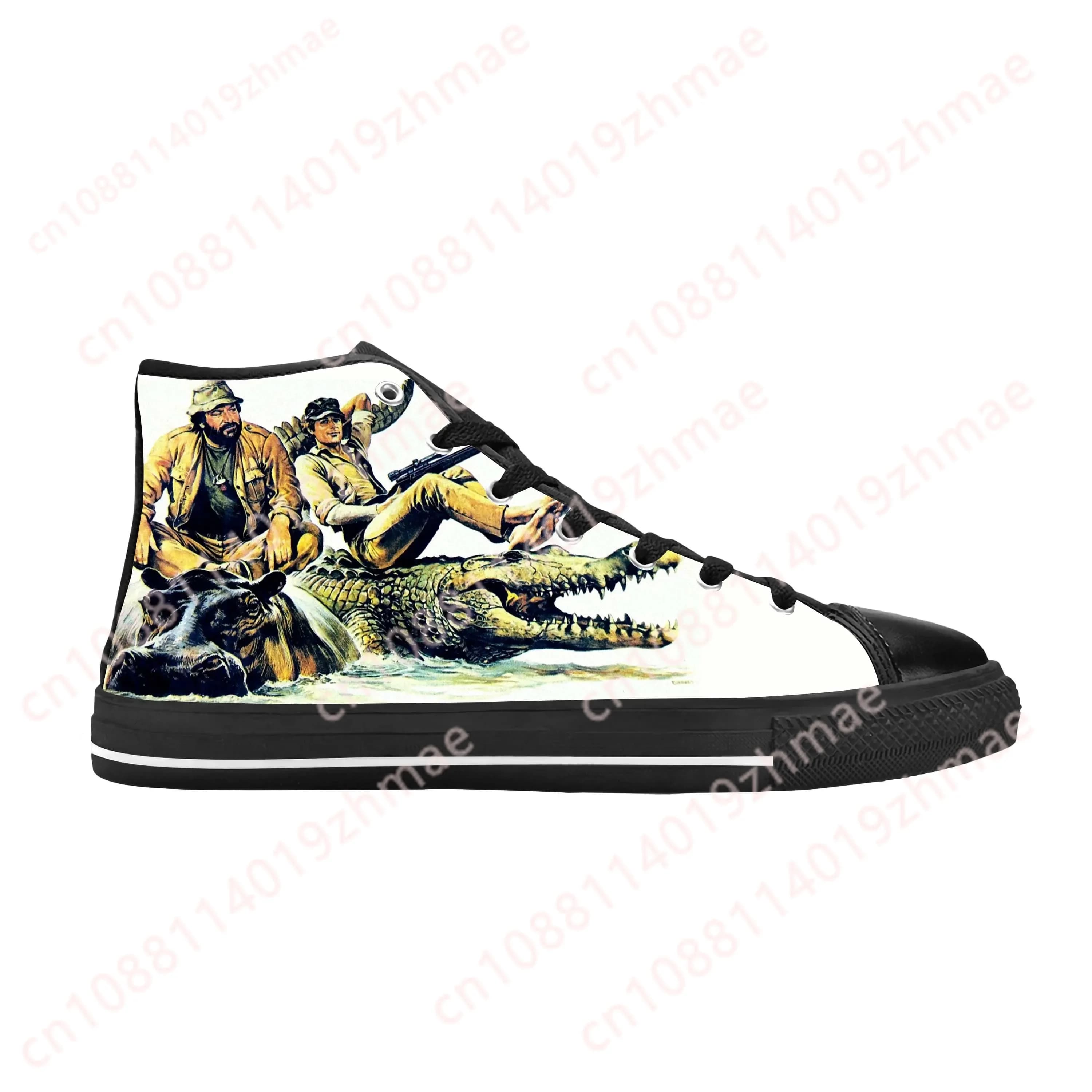 Banana Joe Bud Spencer Terence Hill Movie Actor Scarpe casual in tessuto High Top Comode e traspiranti con stampa 3D Sneakers da uomo e da donna