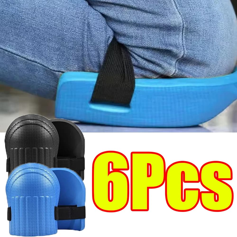 2-6 Protective Knee Pads Reinforced Raincoats for Gardening with Strap Adjustable Straps, Tools for Garden Manual Works