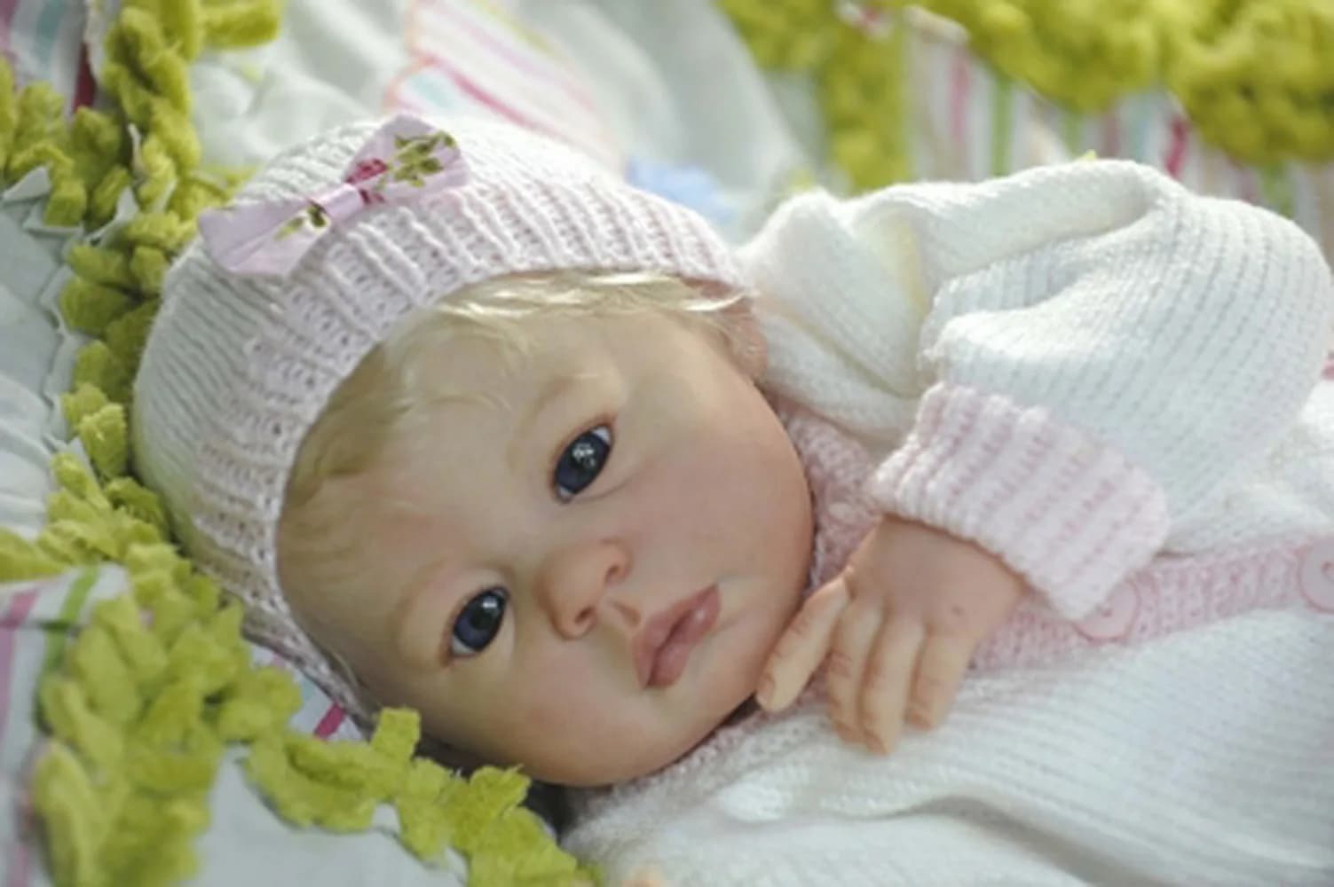 Kit Reborn da 22 pollici Olivia Soft Touch parti di bambole non verniciate non finite con Kit di corpo e occhi in tessuto bambola Reborn Bebe Reborn museneca