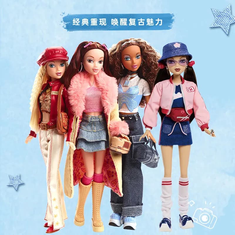 Barbie Classic Retro Anime Figure per collezionisti Kawaii Doll Action Figures per adulti per ragazze Regali di festa