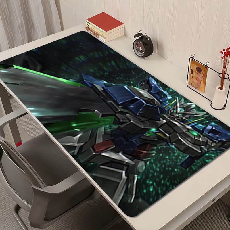 Tappetino per mouse Accessori per PC da ufficio Tappetino esteso Tappetino da scrivania Anime Guerriero meccanico Gundam Tappetino per mouse HD in gomma antiscivolo Tappetini da gioco