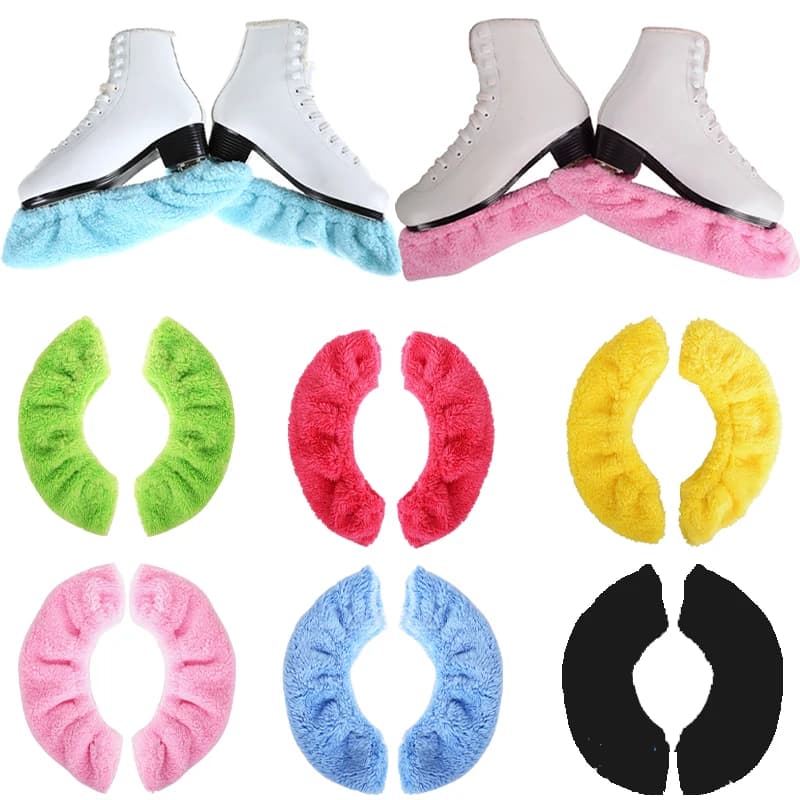 Velluto Pattinaggio su ghiaccio Figura Lama per pattini Copertura Antipolvere Scarpe da skate Coperture Protezione in pile elastico Antiruggine Assorbimento d'acqua