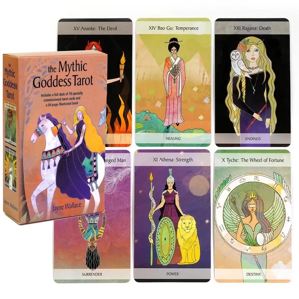2023 Il più nuovo The Mythic Goddess Oracle 78pcs Card Misterioso gioco da tavolo Tarocchi Card Divertente Delicato Forniture per feste per la festa in famiglia