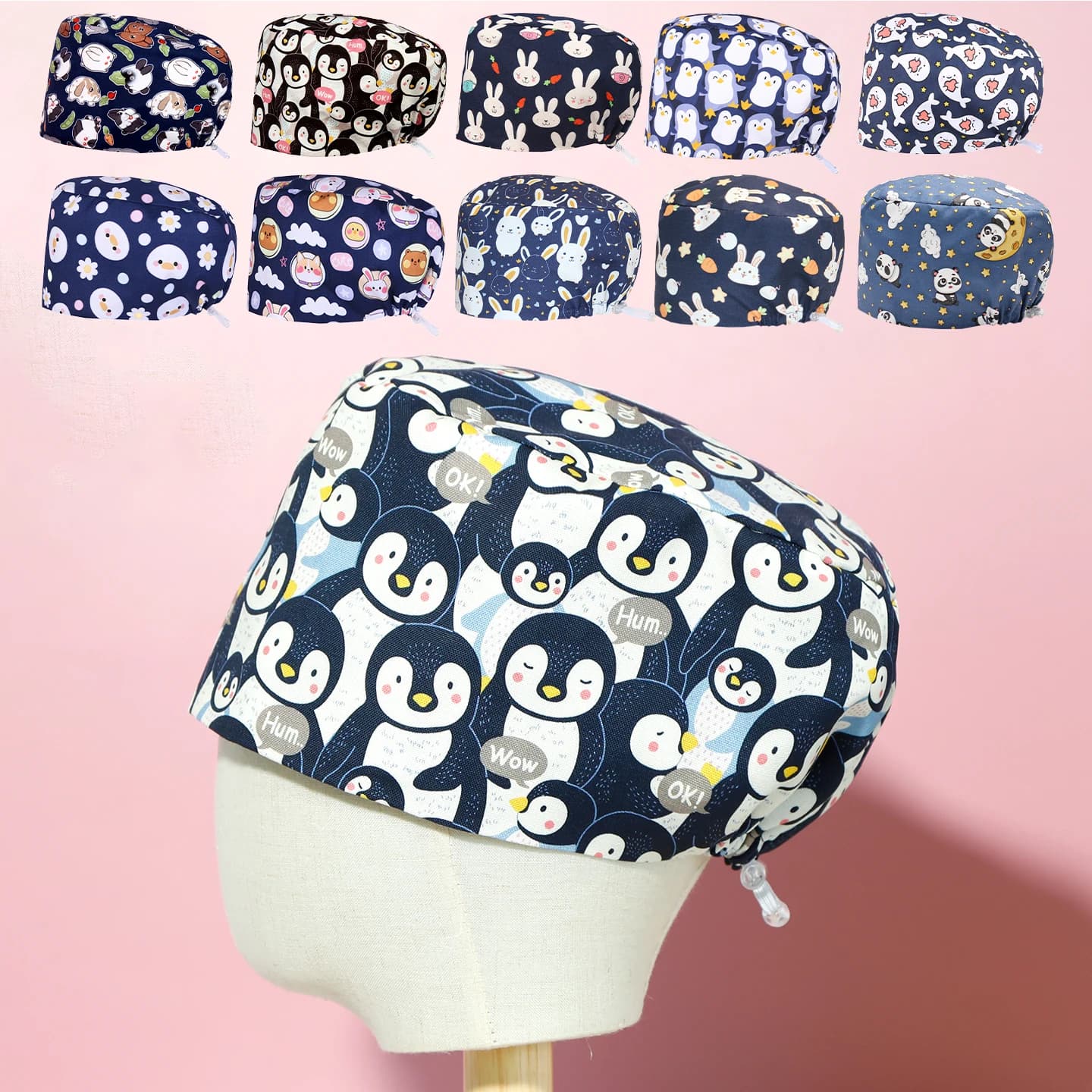 Cappelli Professionali per Donne Dentiste, Personale Medico e Infermieri, Ideali per Cliniche e Negozi di Animali