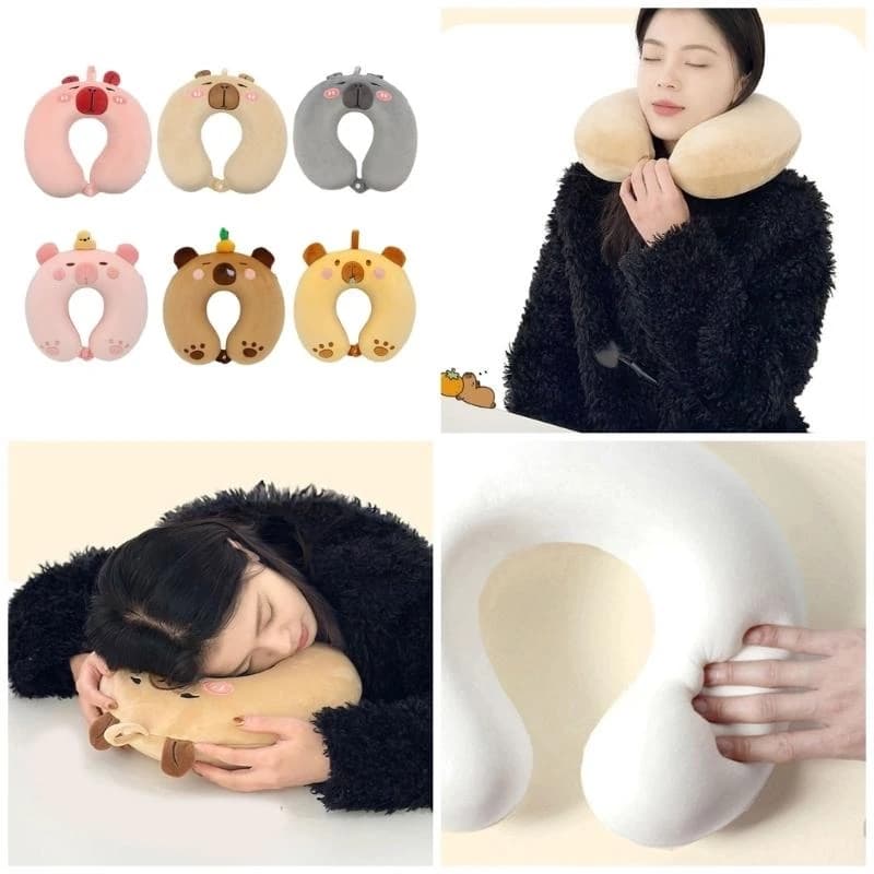 Animale da viaggio per animali Ushaped Neck Custini cuscinetti che forniscono supporto collo completo B03E