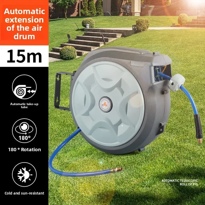 Il produttore fornisce mulinello per tubi telescopico automatico, tamburo d'aria, bellezza per auto, mulinello per trachea, aria telescopica automatica ad alta pressione