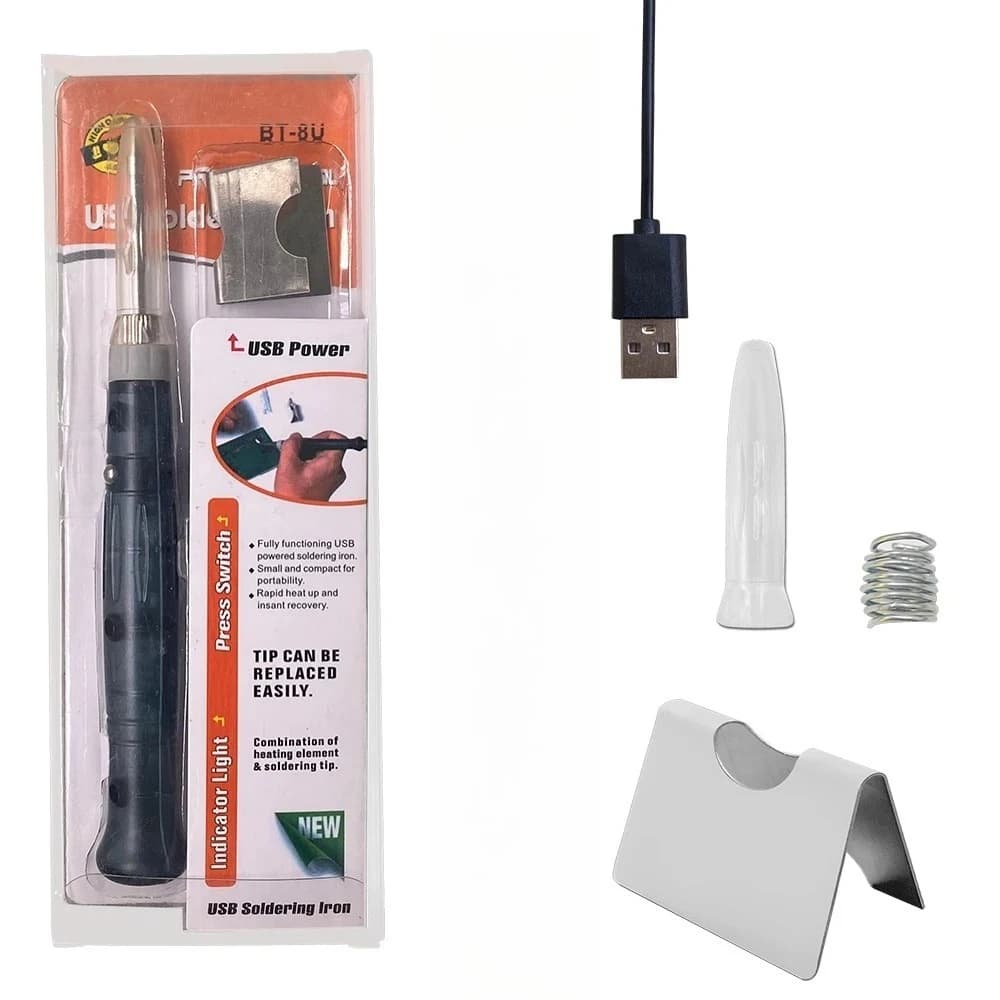 Strumenti professionali per il riscaldamento elettrico Indicatore di rilavorazione Maniglia della luce Pistola per saldatura Strumento di riparazione esterna Saldatore USB portatile