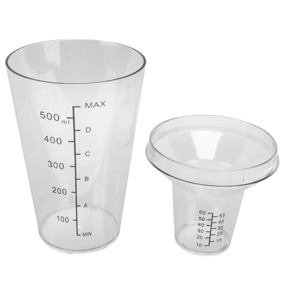 Clear Plastic Cocktail Shaker Set Spill Prevent Design Scale Markings Drink Mixer Shaker Measuring Jigger Set Beverage Mixing