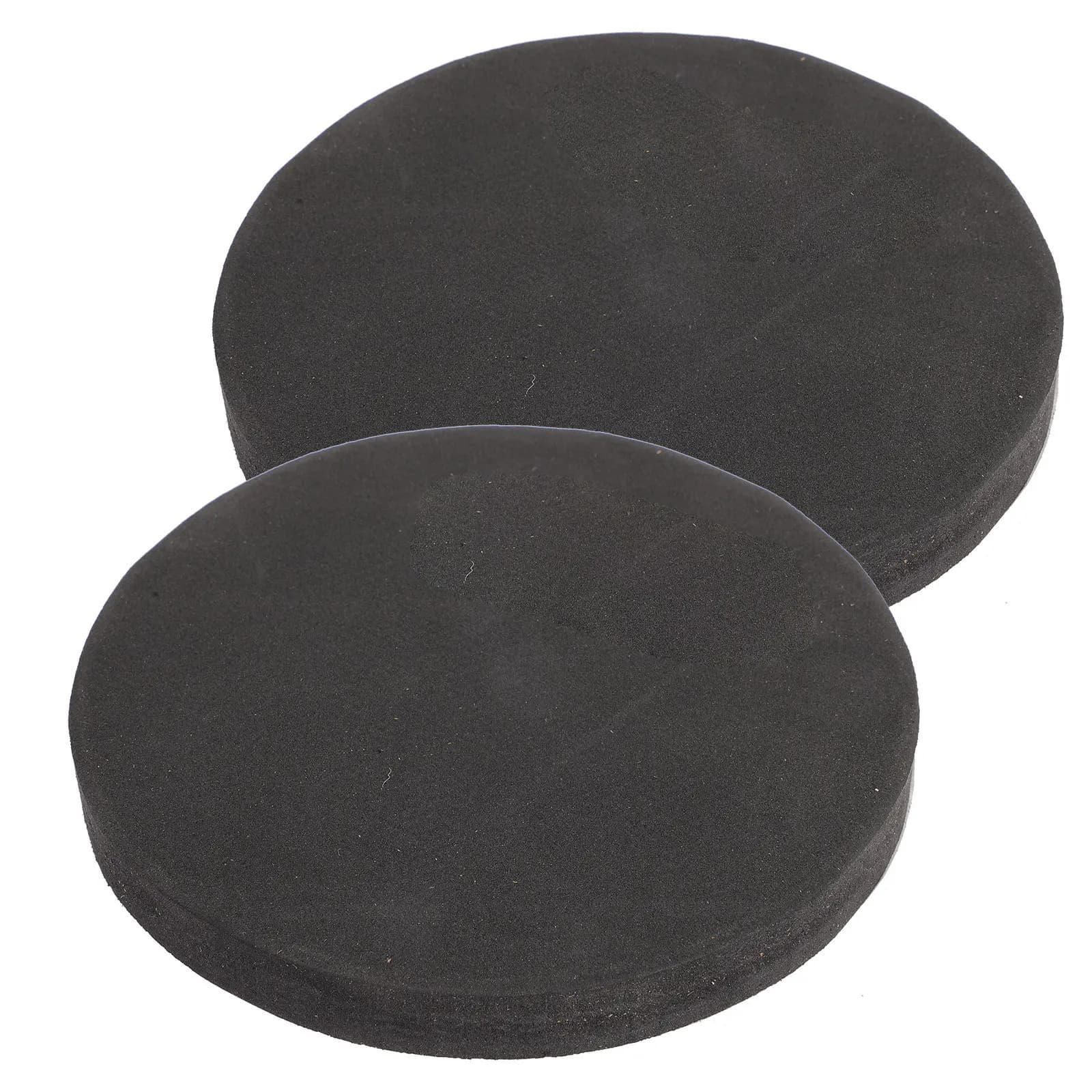 2 Pezzi Adesivi Protettivi per Grancassa, Cuscinetti Riutilizzabili per Pelli di Tamburo, Patch per Pedale Singolo, Protezione e Rinforzo per Set Batteria, Strumento Musicale