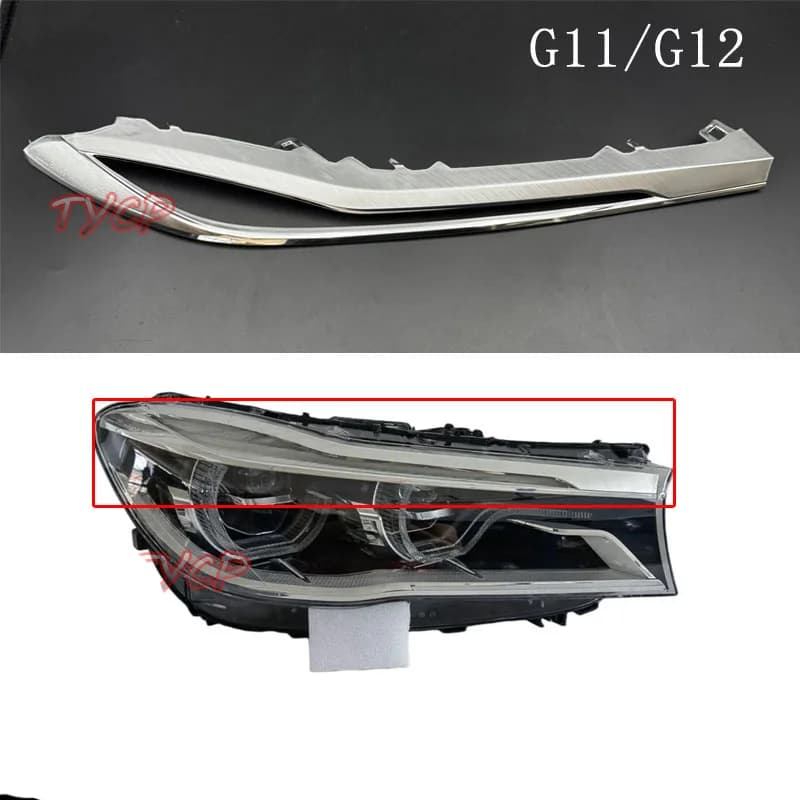 For 2016-18 BMW 7 Series G12 Adaptive LED headlights decorative strips electroplated bright strips inside the decorative panel