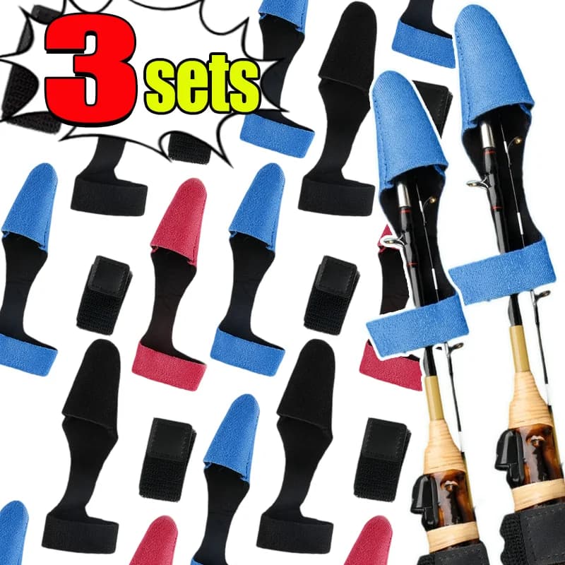 Cinghie protettive protettive per canna da pesca Combo Costruzione in nylon durevole Funzionamento con una sola mano Chiusura Organizzazione attrezzatura da pesca