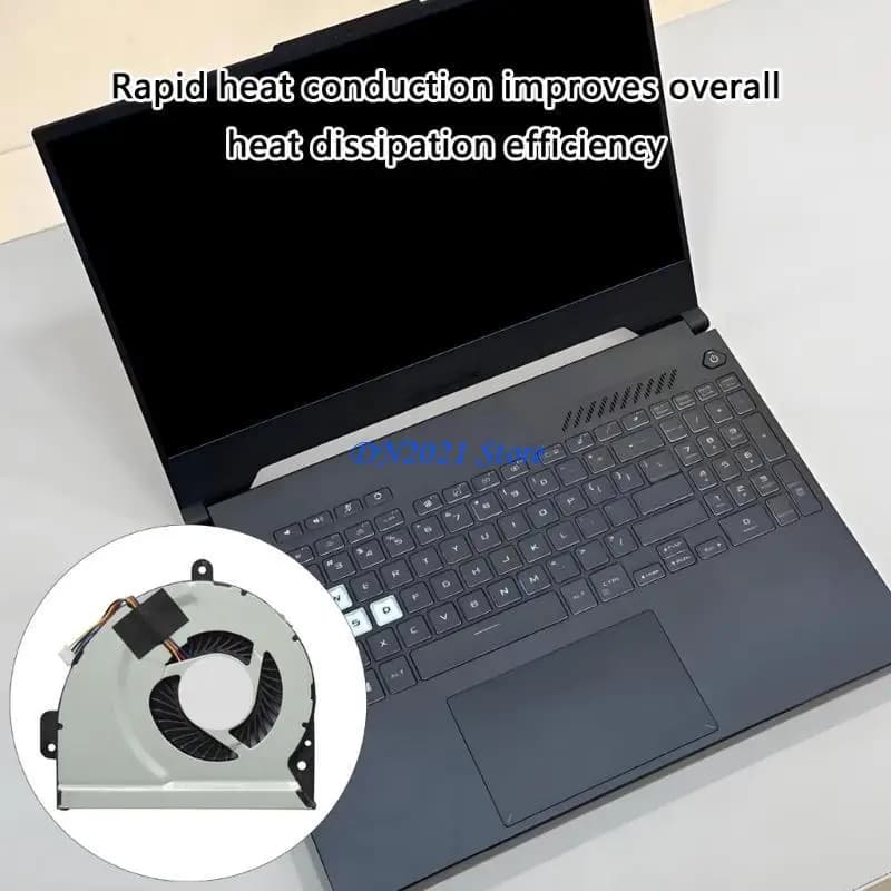 F3KE 1PC Laptop CPU Radiators DC5V 4Pin Cooling Fan CPU Coolers for X53S A43 A43S A53E A53S K53SJ Fan