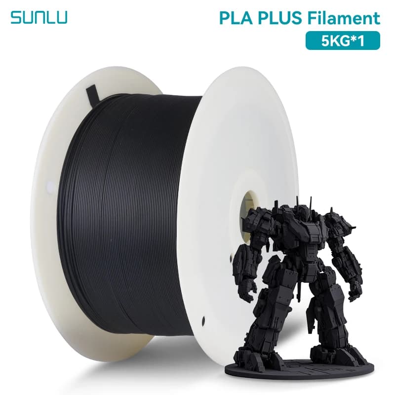 SUNLU 5KG PETG/PLA/PLA PLUS 3D Filament 1.75mm Big Coil Ben Wrap Large Roll Filament for Printing for Most FDM 3D Printers
