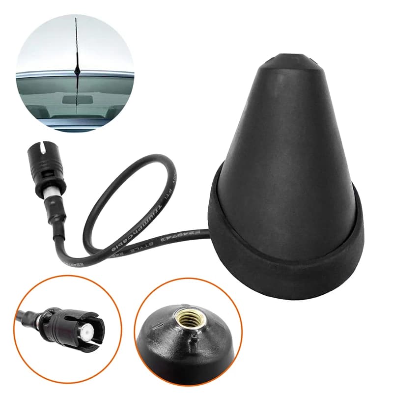 Per VW Volkswagen Passat Golf Jetta Polo Auto Parti di ricambio Nero Car Styling AM/FM Tetto Frusta Antenna Antenna Base Fondotinta