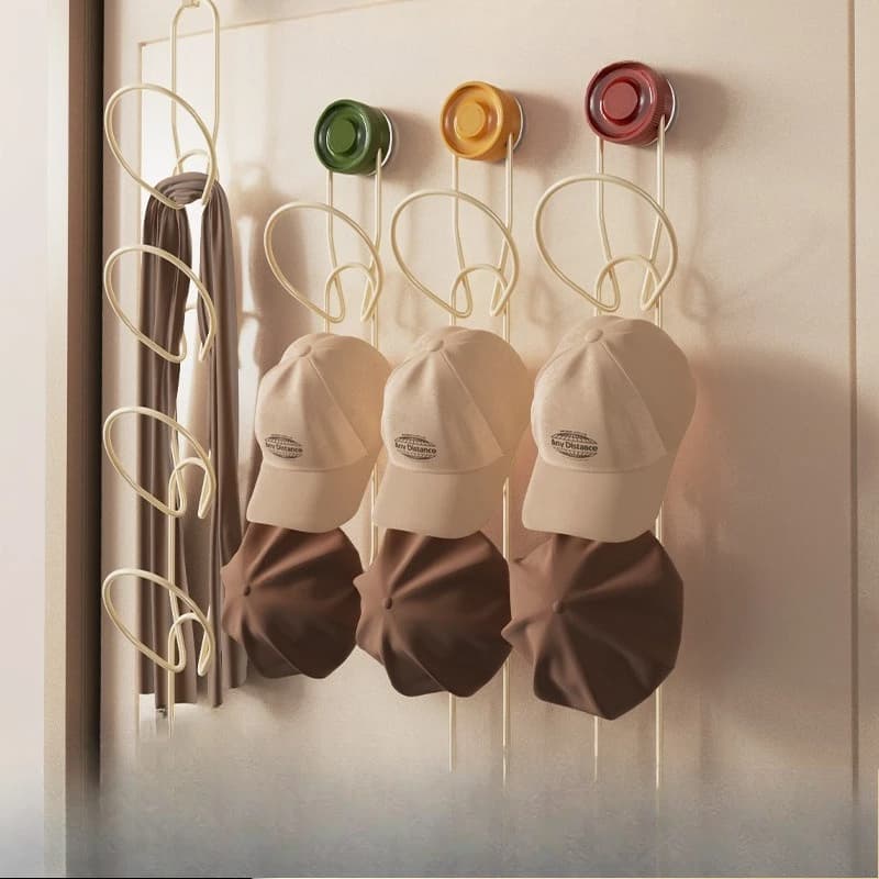 Suction cup, hook, hat, storage artifact, no punching, hook does not deform, storage rack, scarf, bag, rear shelf of door