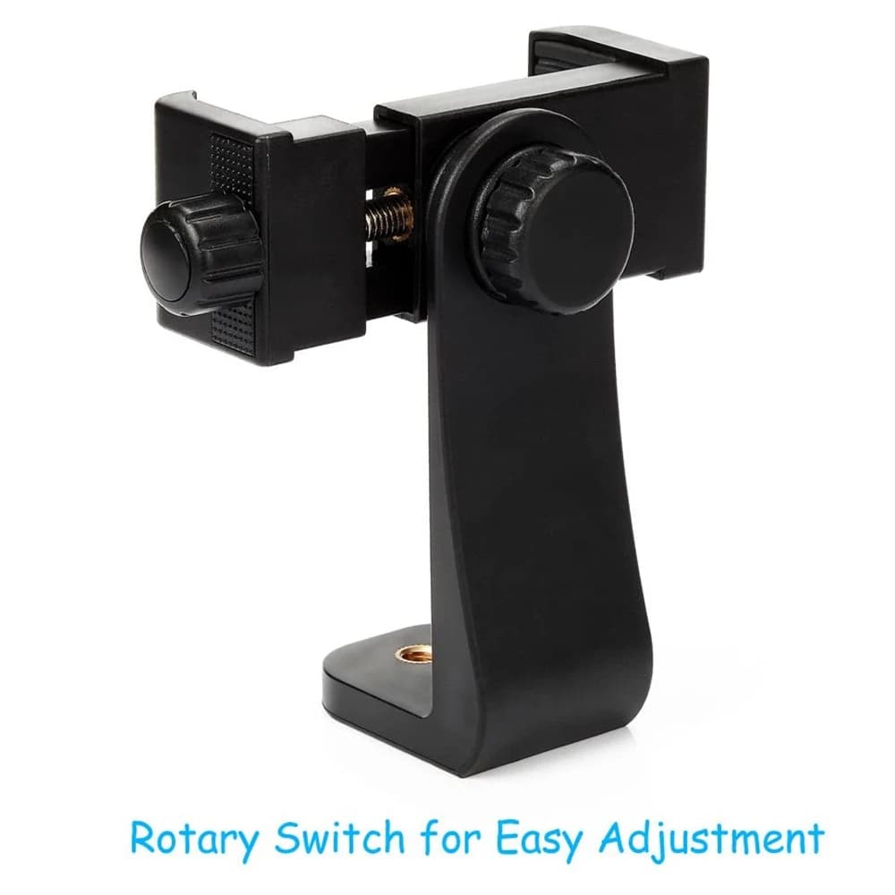 360-degree mobile phone clip compatible with all mobile phone holders with 1/4 screw Adapter for table tripod for iPhone support
