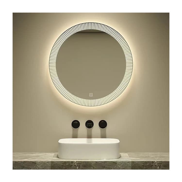 Specchio da Bagno Intelligente Contemporaneo con Luce LED, Creativo e Artistico, da Parete, in Vendita