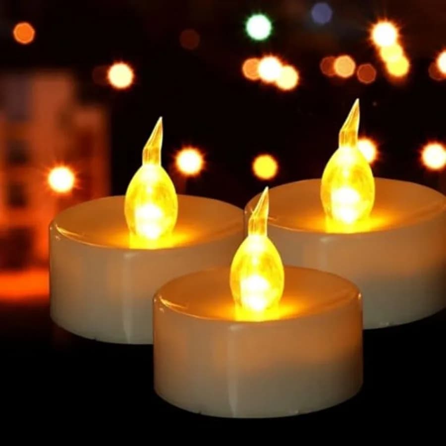 Candele a LED a Batteria: Confezione da 200 Candele Senza Fiamma Realistiche con Effetto Tremolante, Oltre 200 Ore di Autonomia, Candele Elettriche Finte Ideali