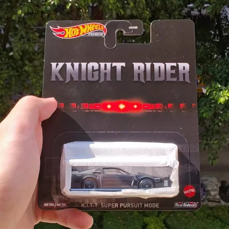 Nuovo Hot Wheels Knight Rider K.I.T.T. Nero # Modellino Auto in Scala 1/64 della Serie TV K.I.T.T Hxd63, Collezione Retrò di 83 Pop Culture