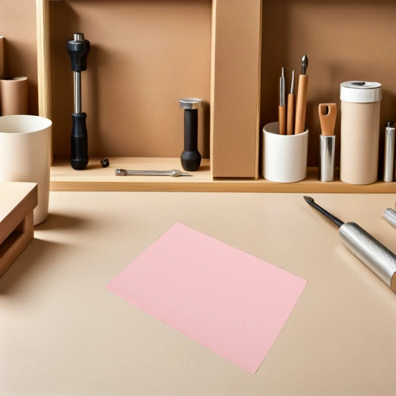 Set di 4 Blocchi in Gomma per Incisione 20x15cm, Morbidi Blocchi per Intaglio, per Creazione Timbri Fai-da-Te, Incisione su Linoleum, Materiali Artistici