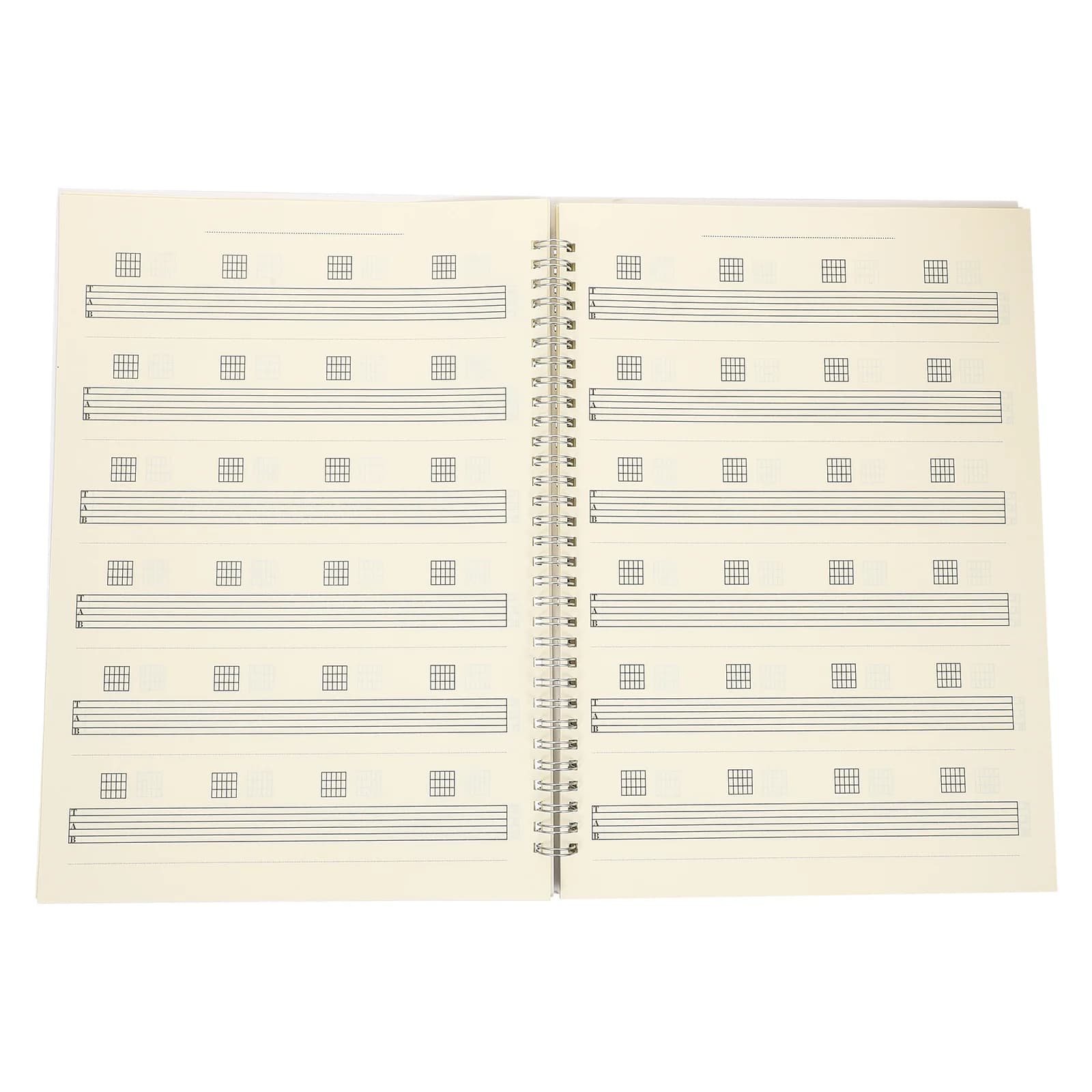 Notebook per spartiti per chitarra impermeabile Libro per accordi a sei linee Dimensioni portatili per esercitazioni all'aperto Ideale per memorizzare le punteggi