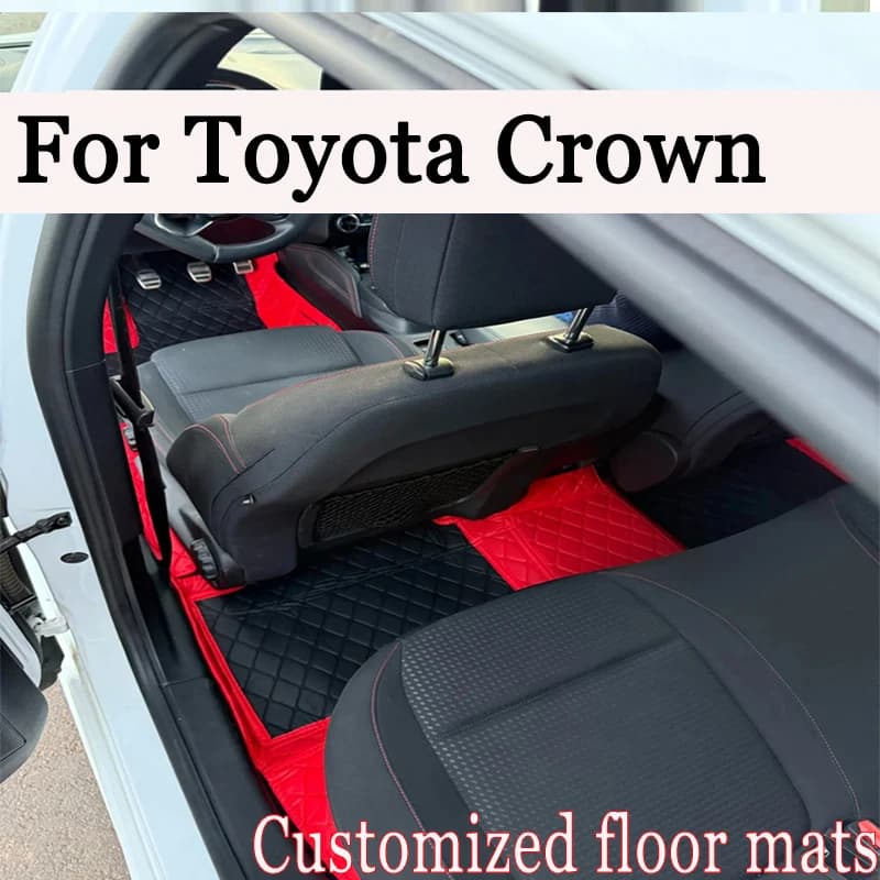 Tappetini per auto per Toyota Crown S210 2012 ~ 2018 Tappeto Tappetino in pelle di lusso Auto Durevole Tappeto Anti Dirt Pad Accessori auto