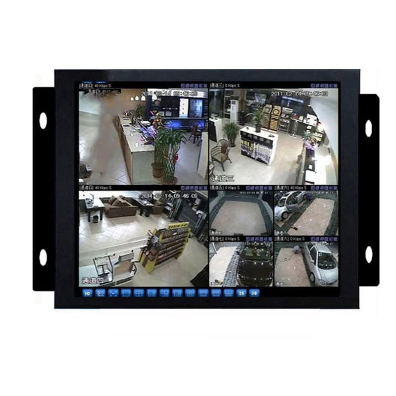 Monitor LCD da 10,4 pollici con cornice aperta in metallo industriale 4:3 Display VGA AV BNC HDMI